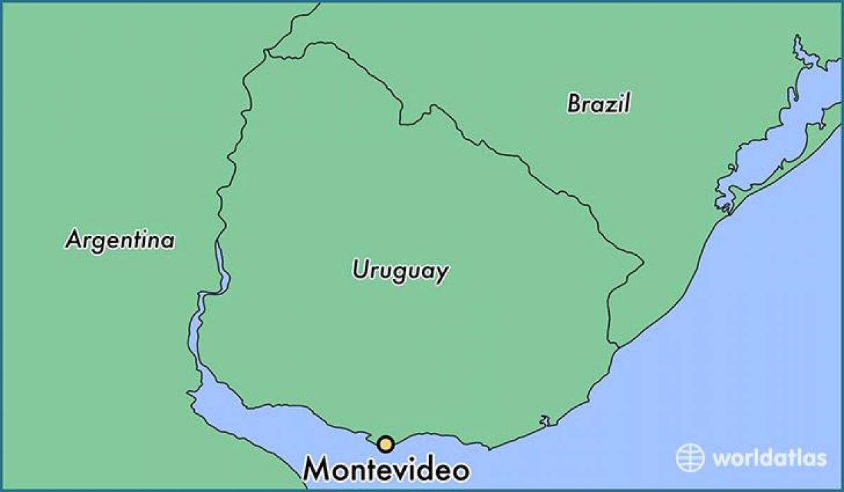 Kartta montevideo-Uruguay