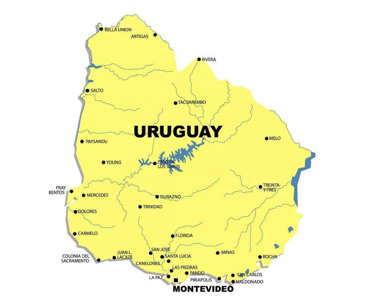 Kartta Uruguay-joen