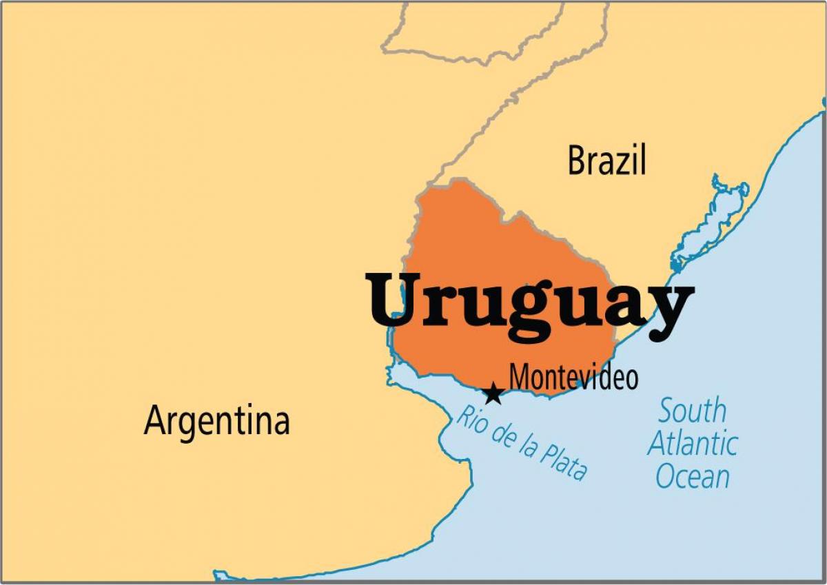 Uruguayn pääkaupunki kartta