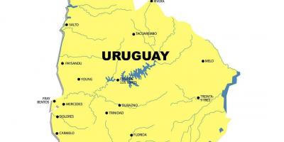 Kartta Uruguay-joen