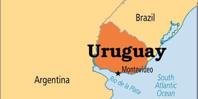 Uruguayn pääkaupunki kartta